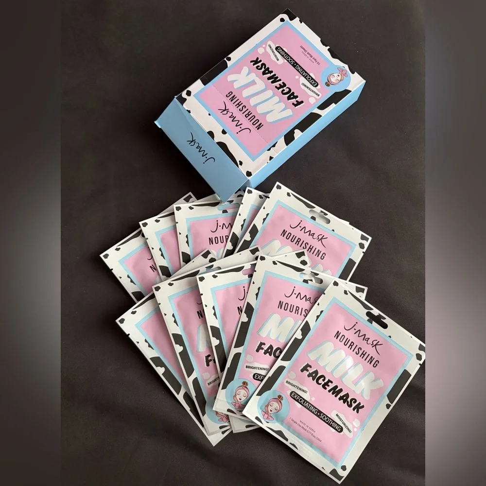 J-Mask Nourishing Milk Face Mask pack of 10 Korean face masks new in box
